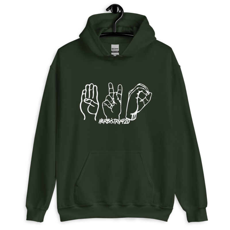 420 Hands – Unisex Hoodie — forest green