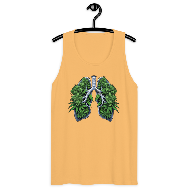 Weed Lungs – Men’s premium tank top — squash