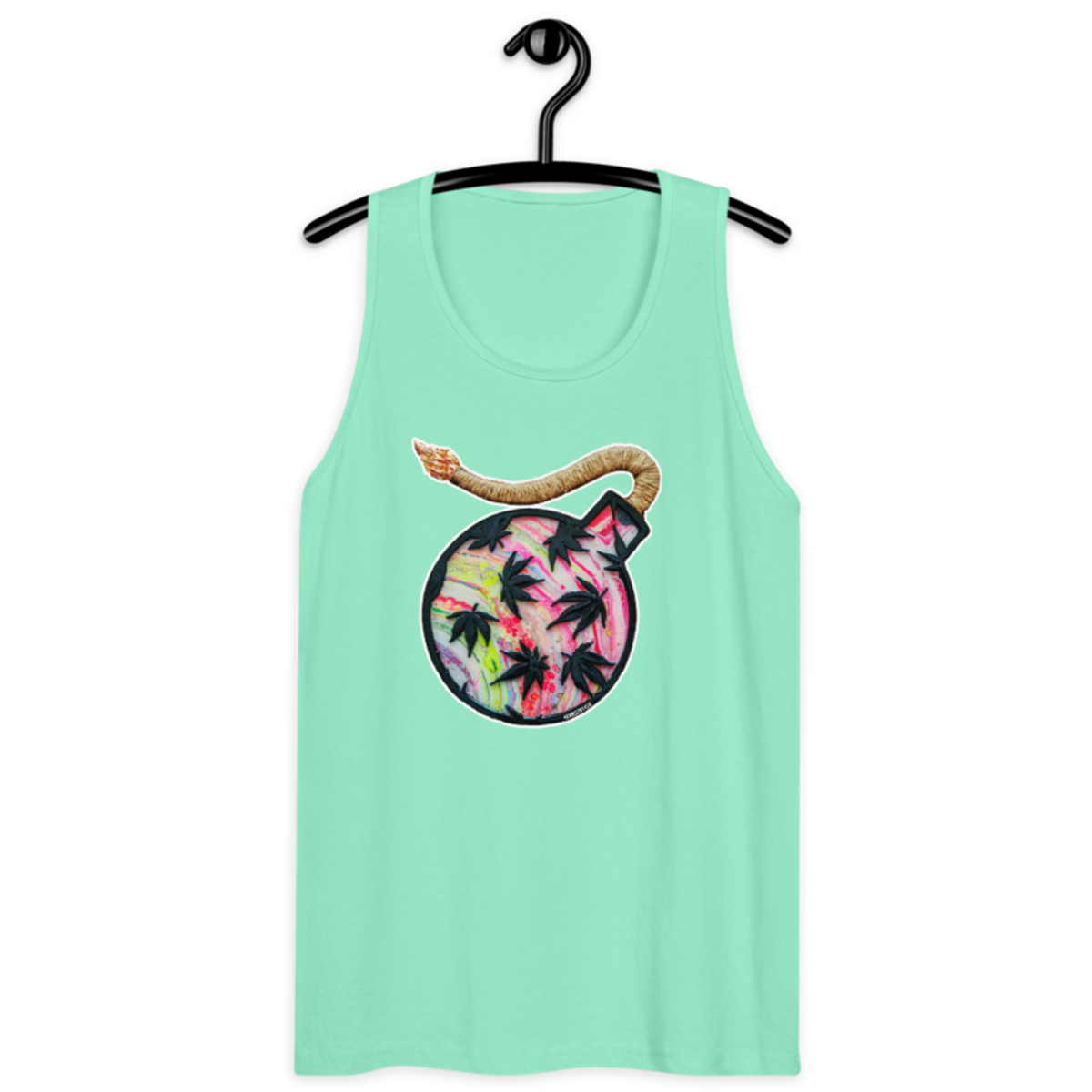 Da Bomb – Red– Men’s premium tank top — mint