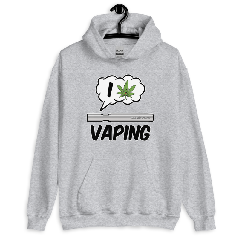 I Love Vaping – Unisex Hoodie — sport grey