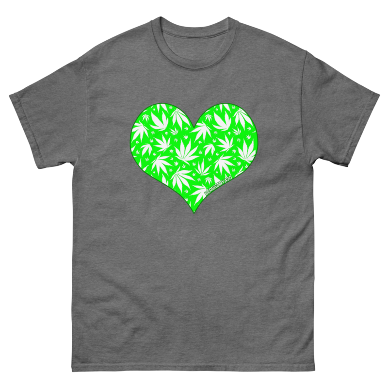Love Weed – Unisex Classic Tee — graphite heather