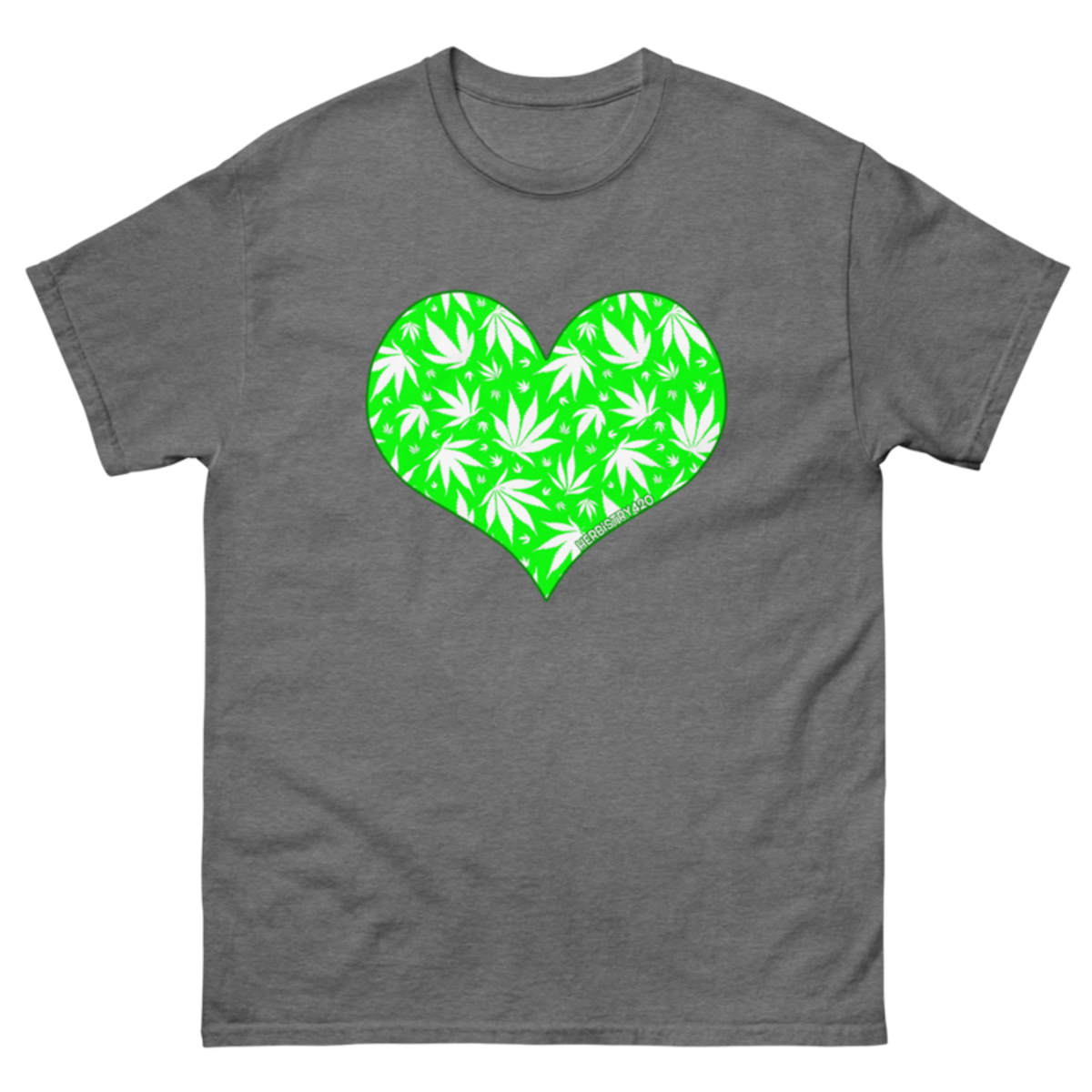 Love Weed – Unisex Classic Tee — graphite heather