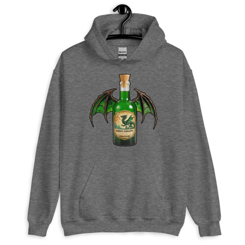 Green Dragon – Unisex Hoodie — graphite heather