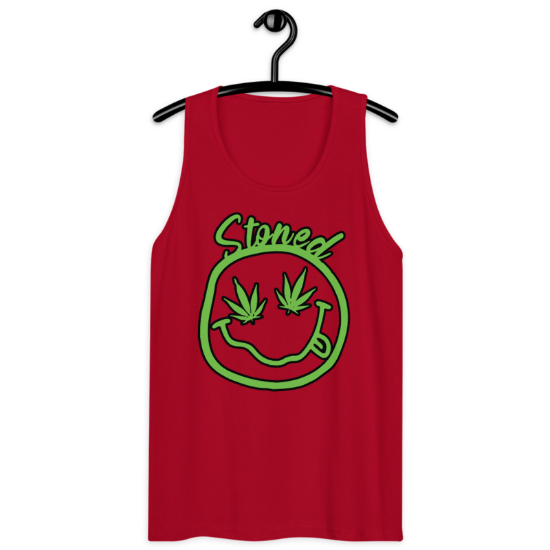 Stoned – Men’s premium tank top — red