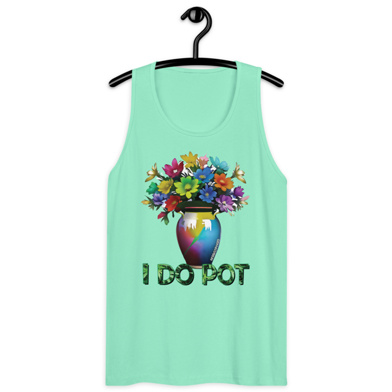 I Do Pot – Men’s premium tank top — mint