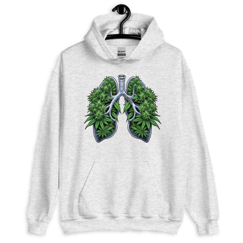Weed Lungs – Unisex Hoodie — ash