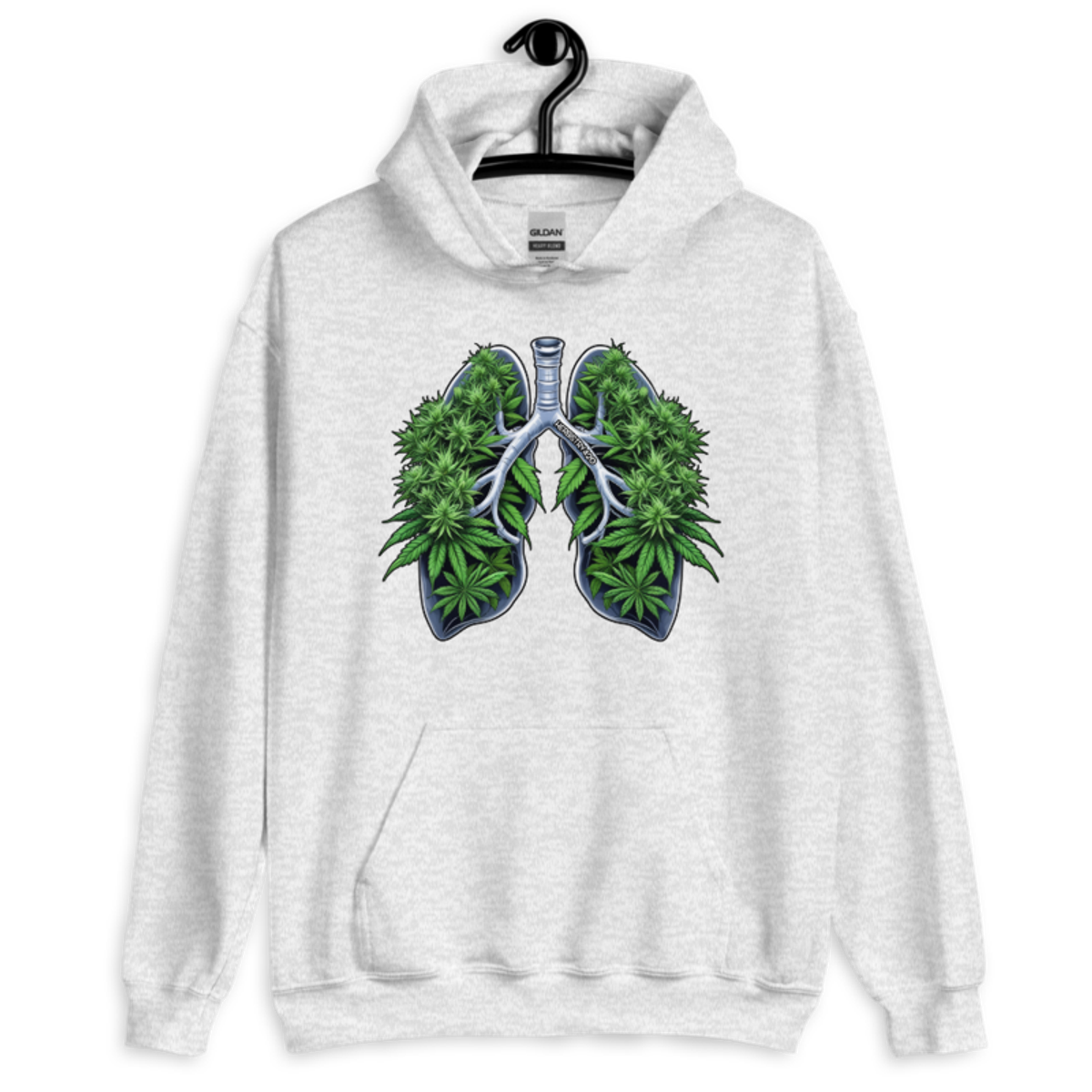 Weed Lungs – Unisex Hoodie — ash