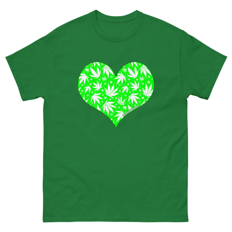 Love Weed – Unisex Classic Tee — turf green