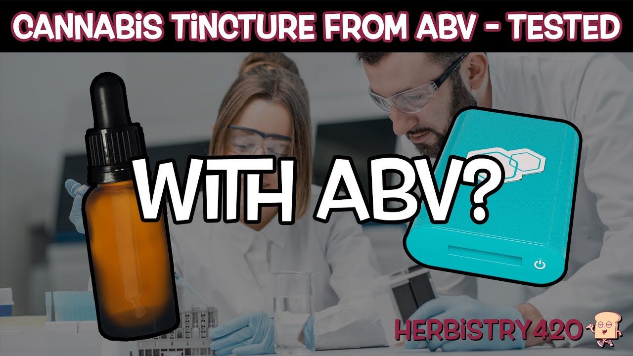 abv cannabis tincture recipe