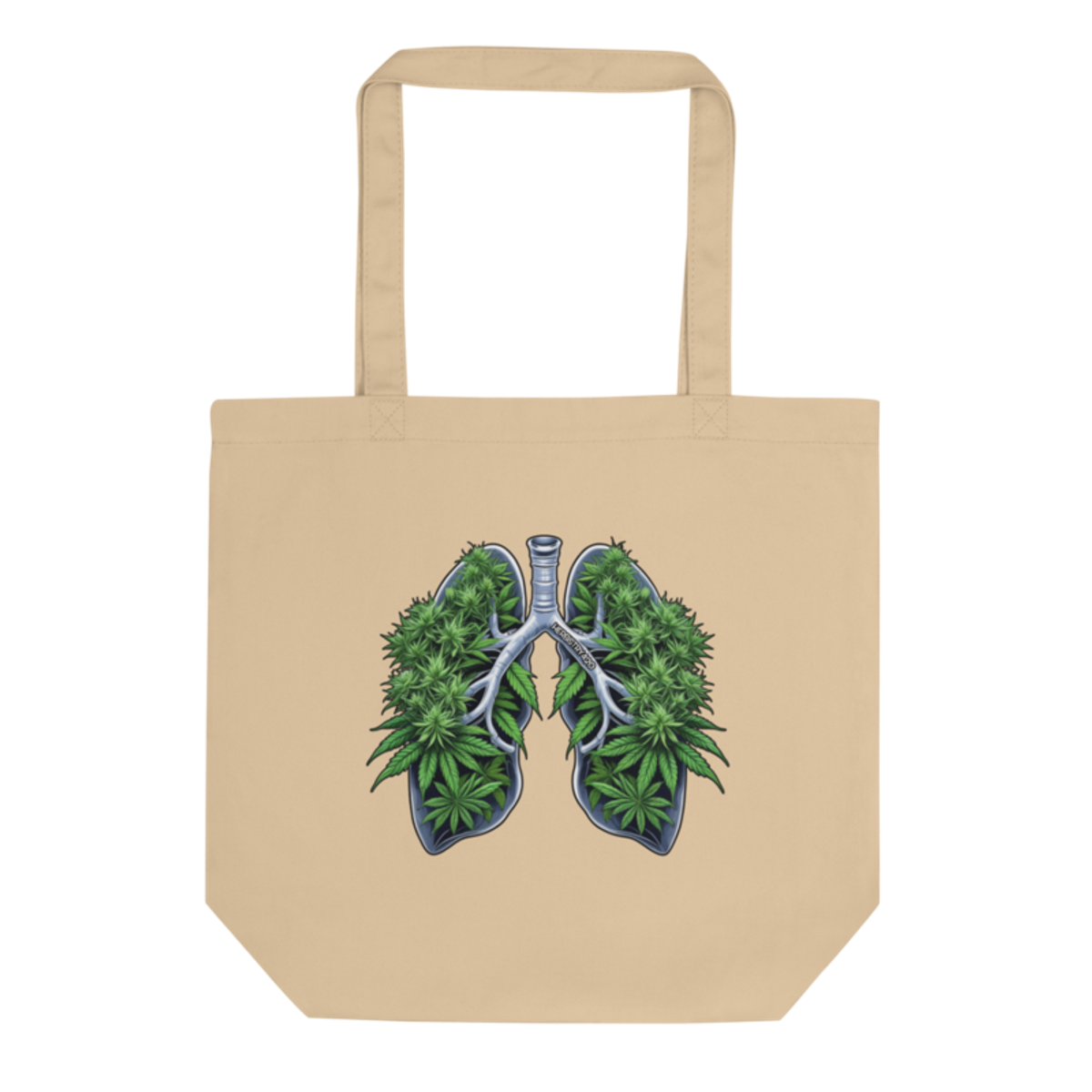 Weed Lungs – Eco Tote Bag — oyster