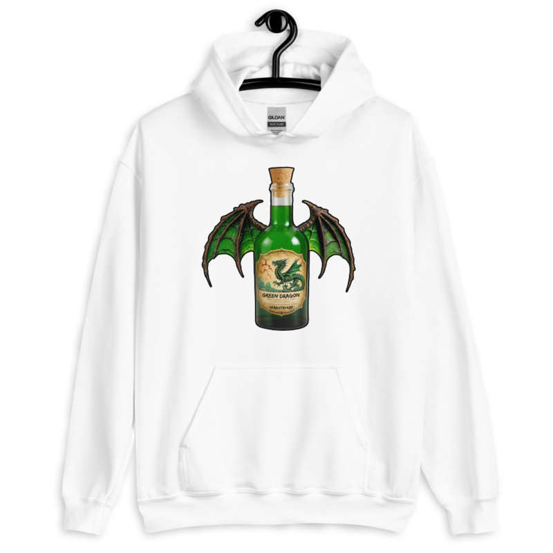 Green Dragon – Unisex Hoodie — white