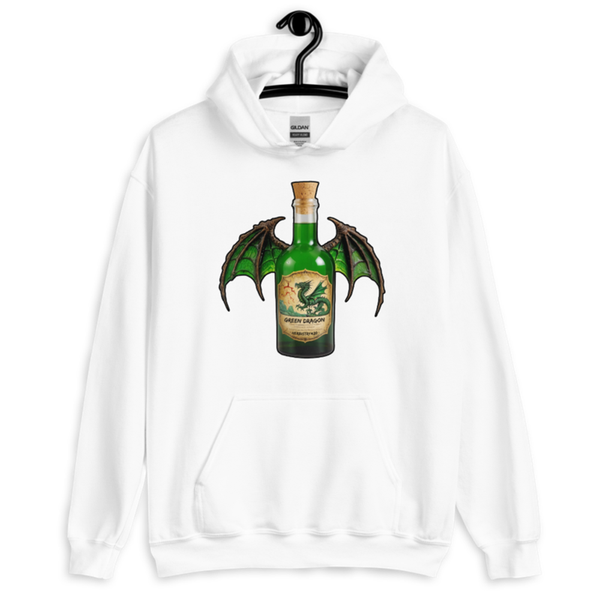 Green Dragon – Unisex Hoodie — white