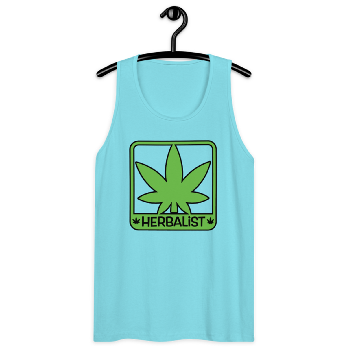 Herbalist – Men’s premium tank top — pacific blue