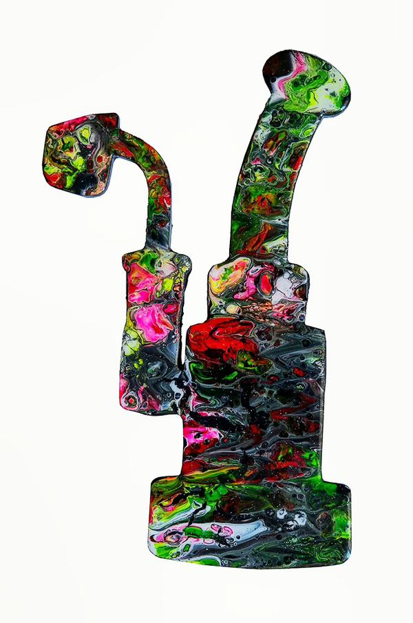 Dab Rig #4 – Wood Cut Resin Art