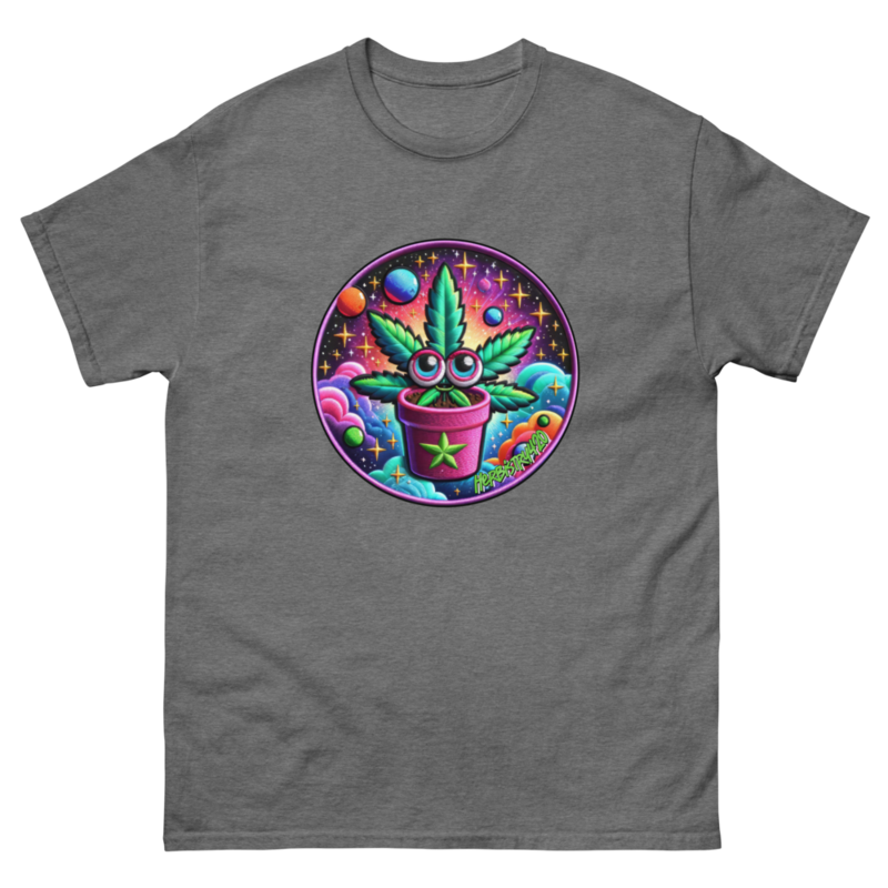 Space Plant – Unisex Classic Tee — graphite heather