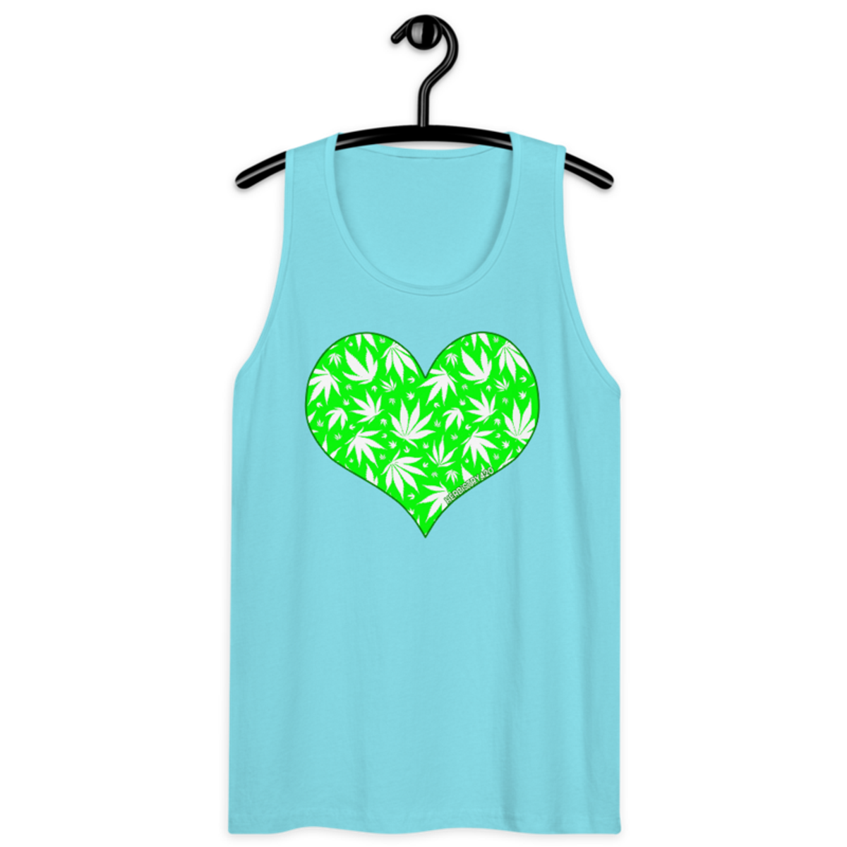 Love Weed – Men’s premium tank top — pacific blue