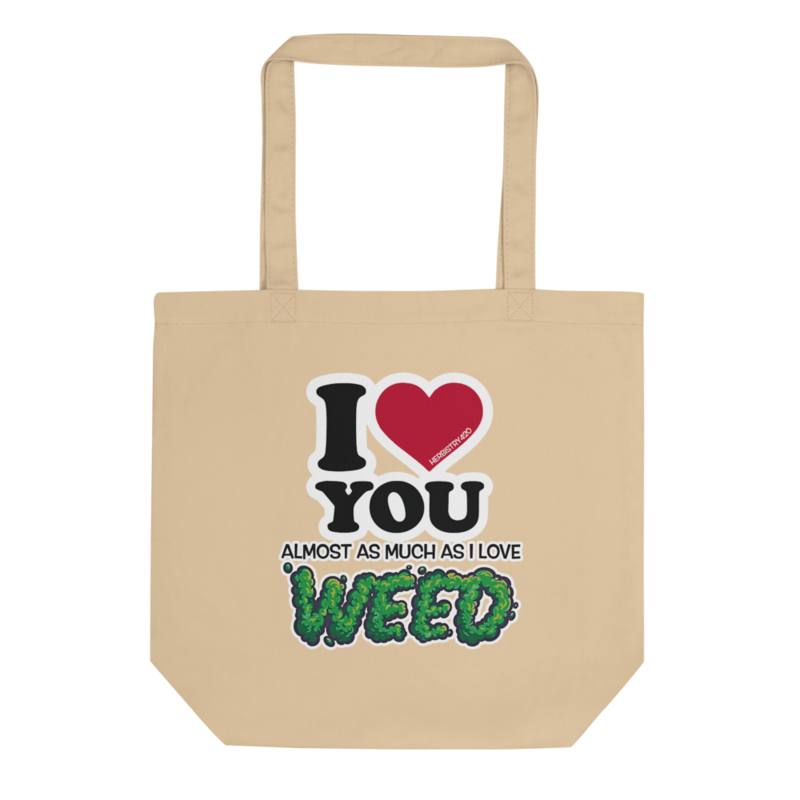 I Love You Almost – Eco Tote Bag — oyster