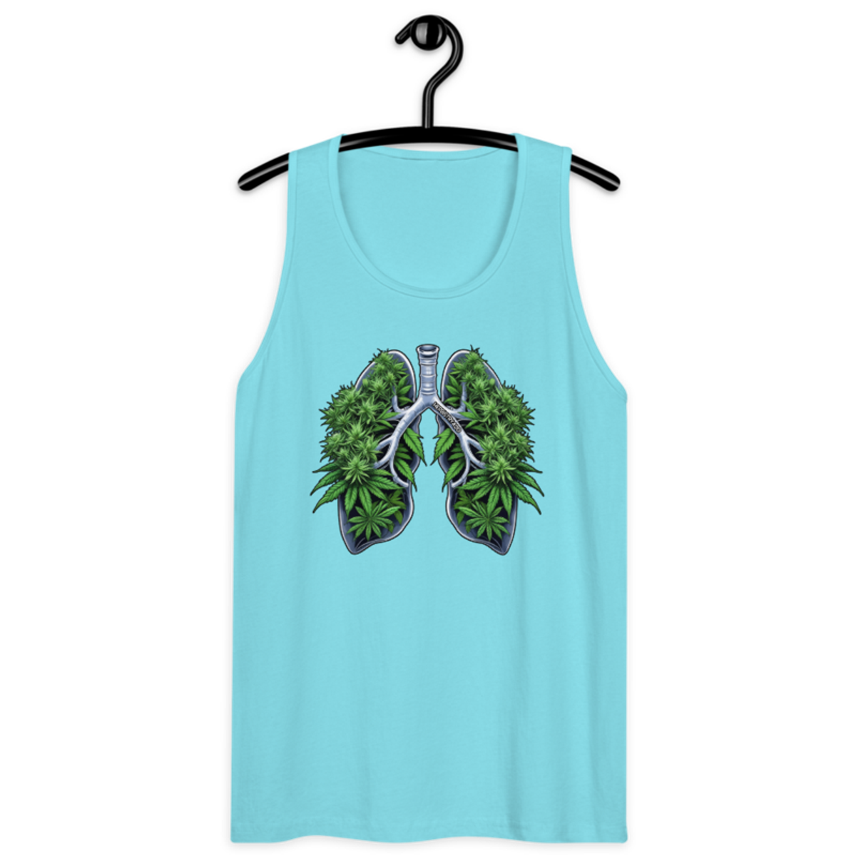 Weed Lungs – Men’s premium tank top — pacific blue