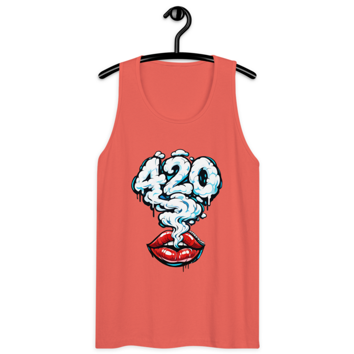 Those Lips – Men’s premium tank top — coral