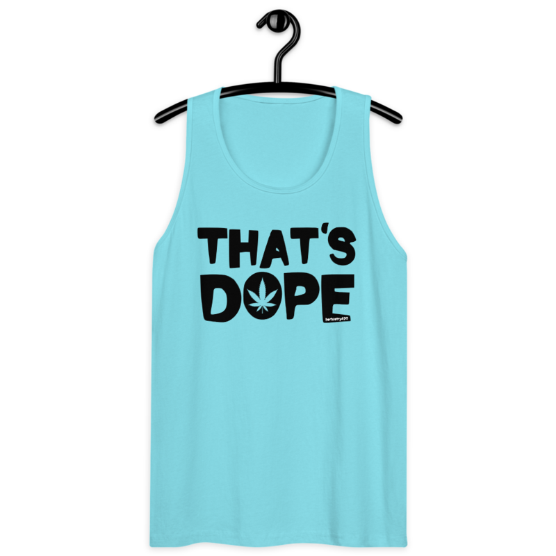 That's Dope – Men’s premium tank top — pacific blue