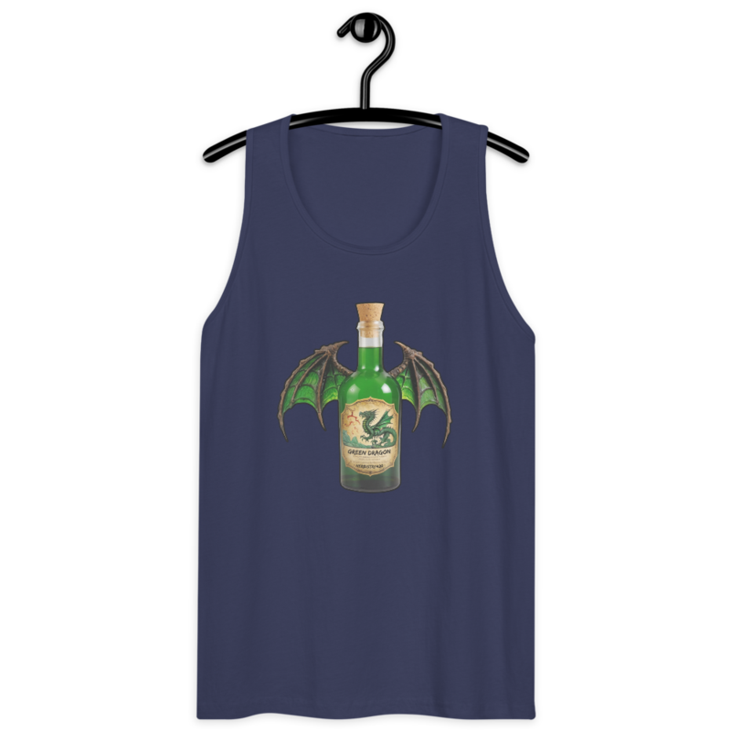 Green Dragon – Men’s premium tank top — harbor blue