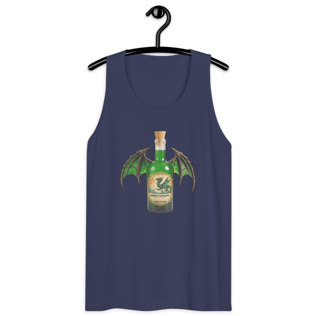 Green Dragon – Men’s premium tank top — harbor blue