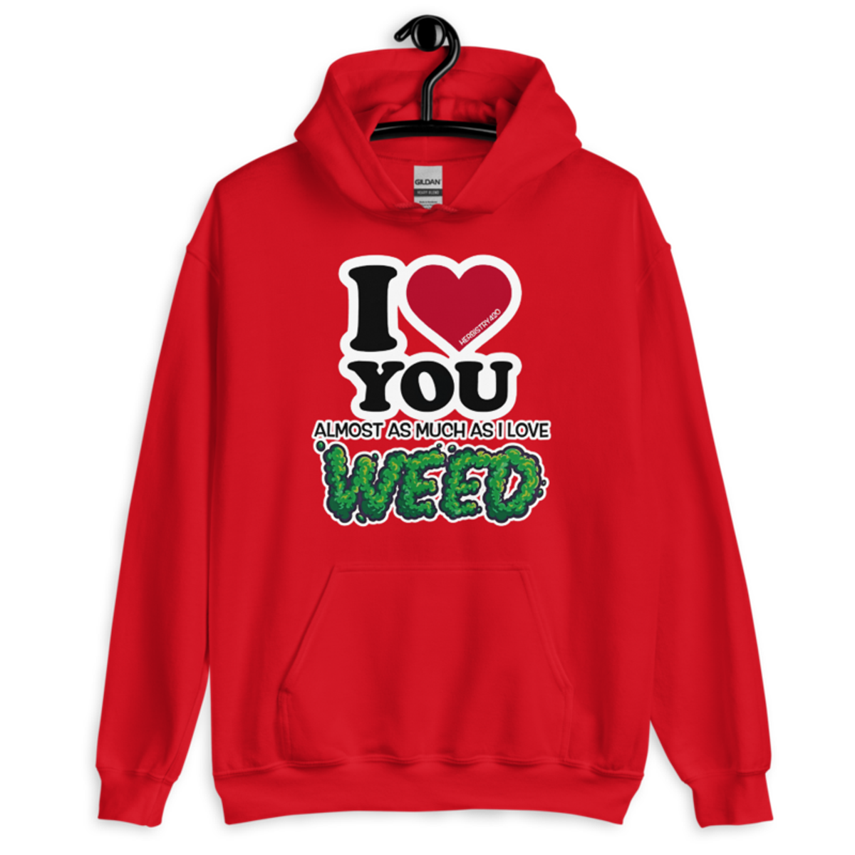I Love You Almost – Unisex Hoodie — red