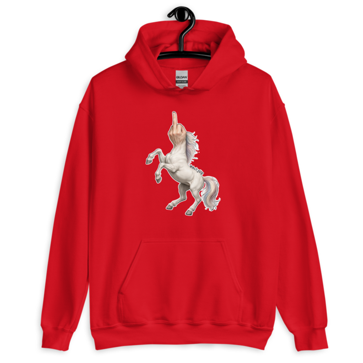 F*ck Unicorn – Unisex Hoodie — red