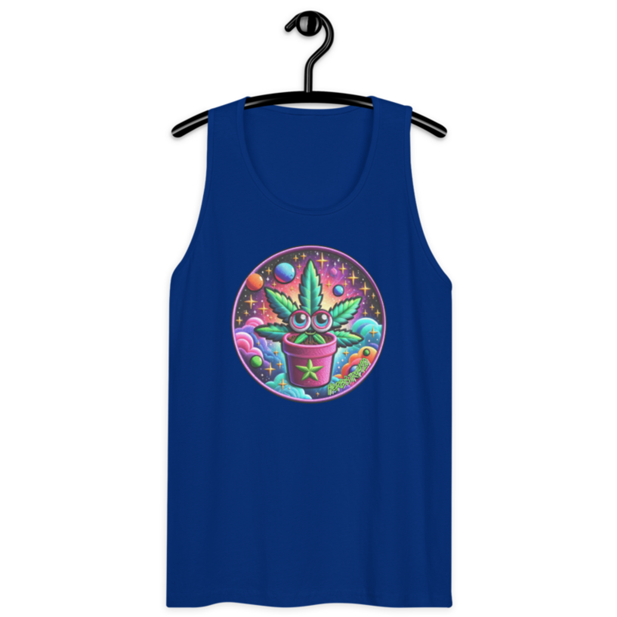 Space Plant – Men’s premium tank top — team royal