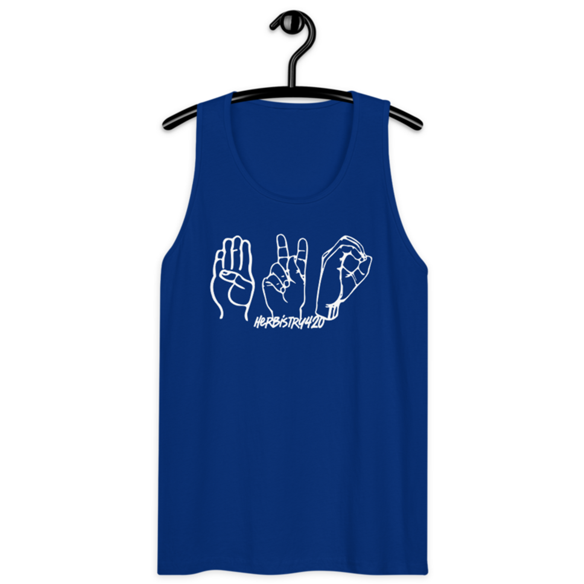 420 Hands – Men’s premium tank top — team royal