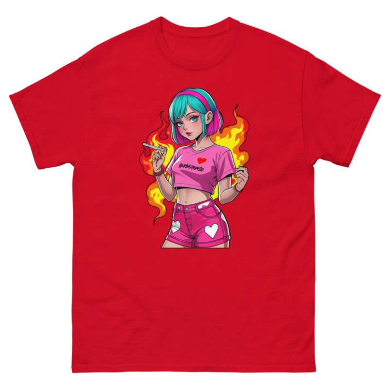 Anime Vape Girl - Unisex classic tee — red