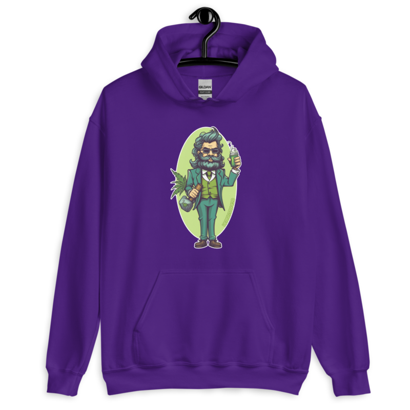 Weed Hipster – Unisex Hoodie — purple