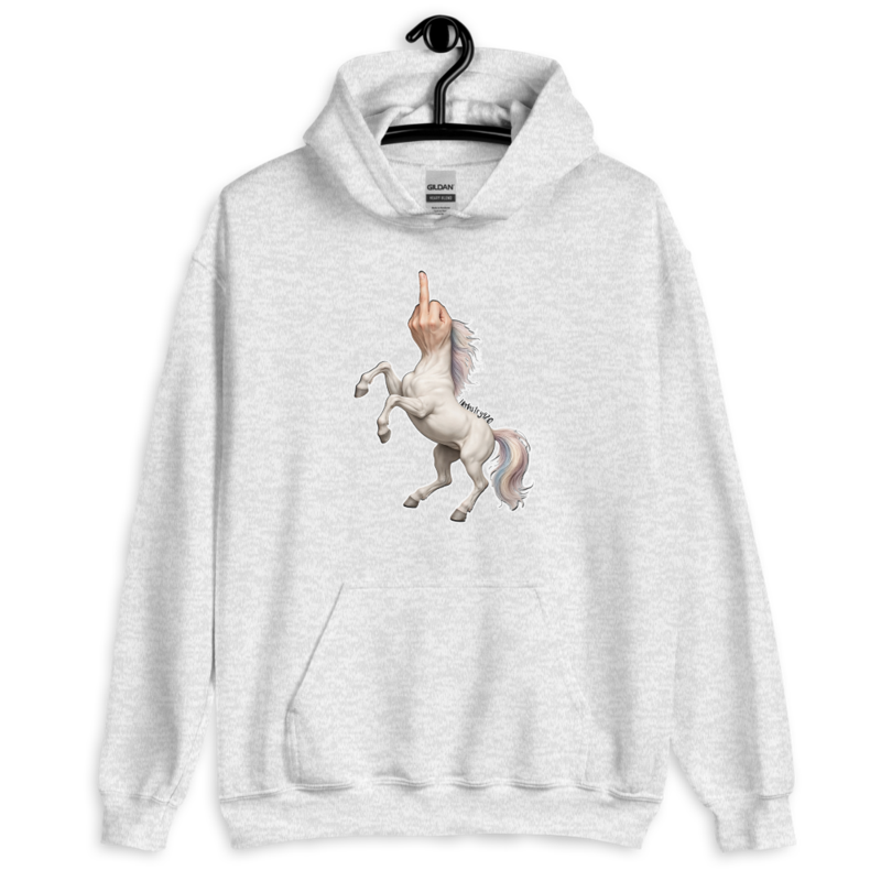F*ck Unicorn – Unisex Hoodie — ash