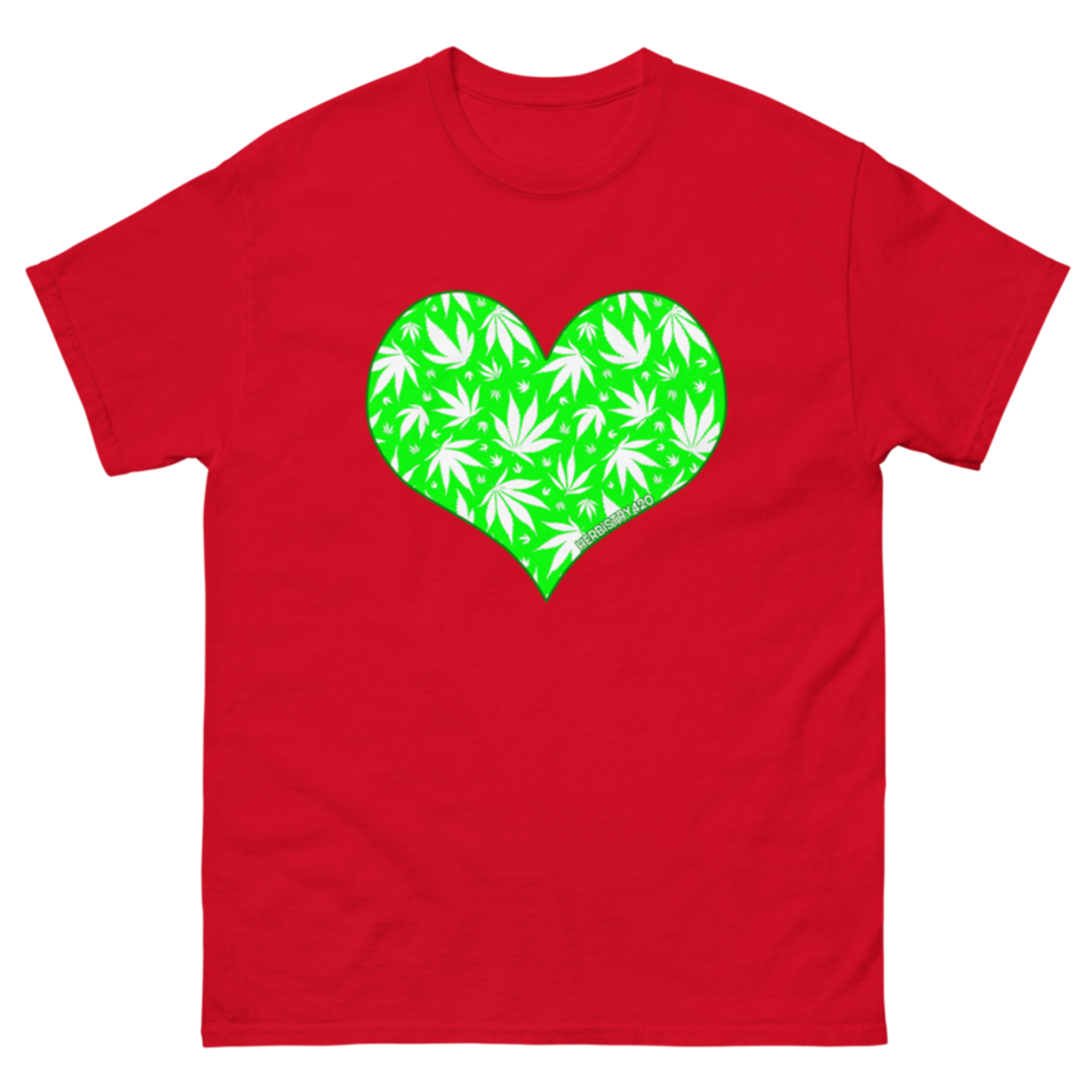 Love Weed – Unisex Classic Tee — red