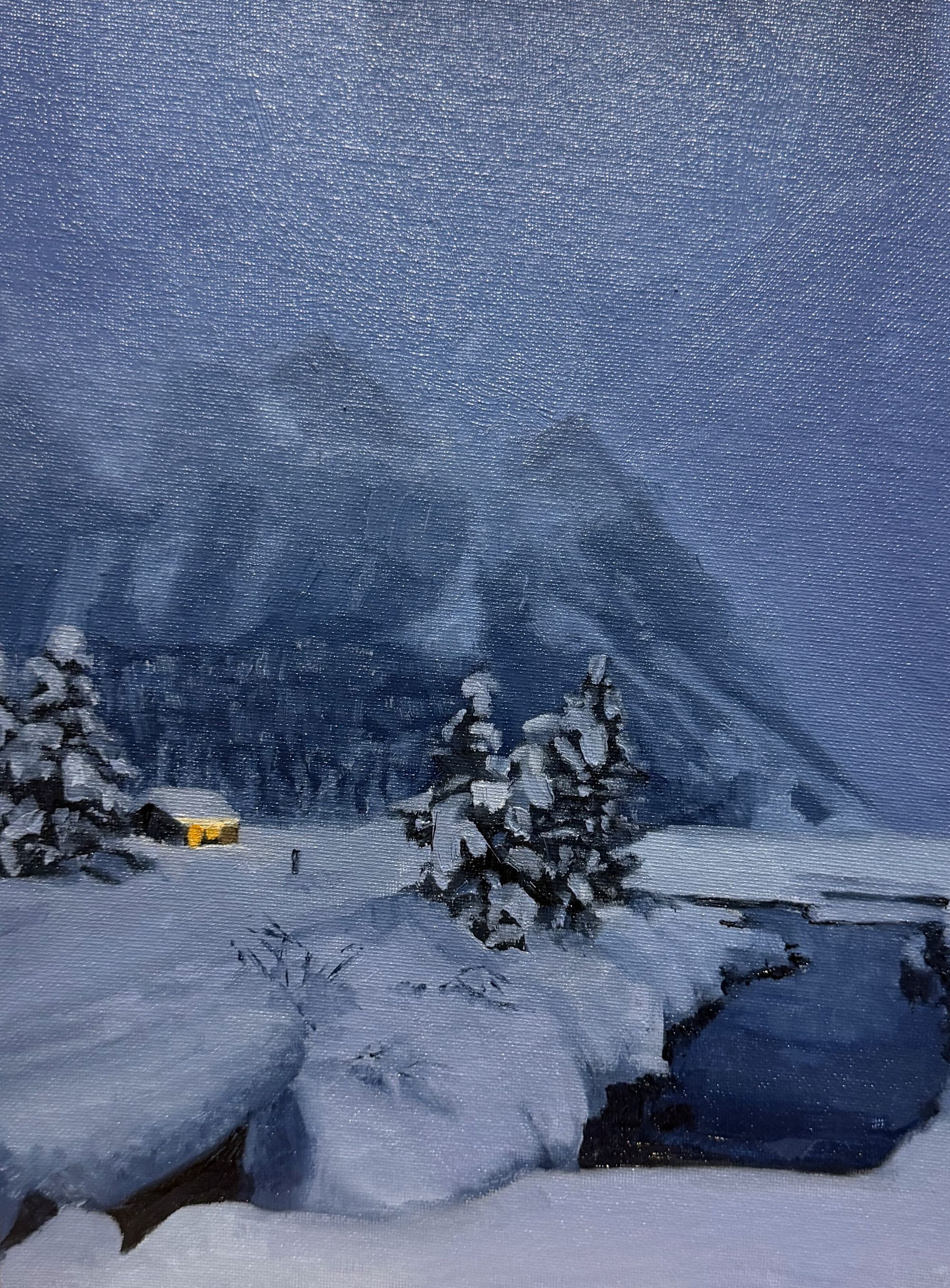 Lake Louise Iced Over by Mylie Jane Derrick