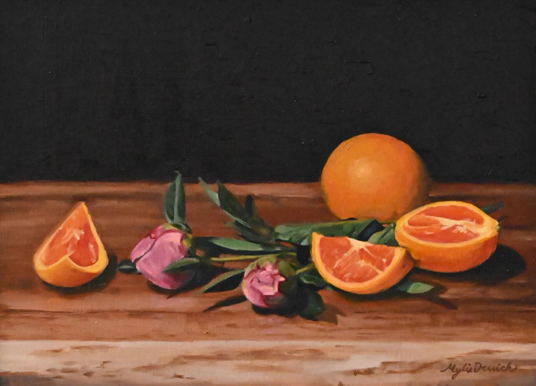 Oranges and Blooms by Mylie Jane Derrick