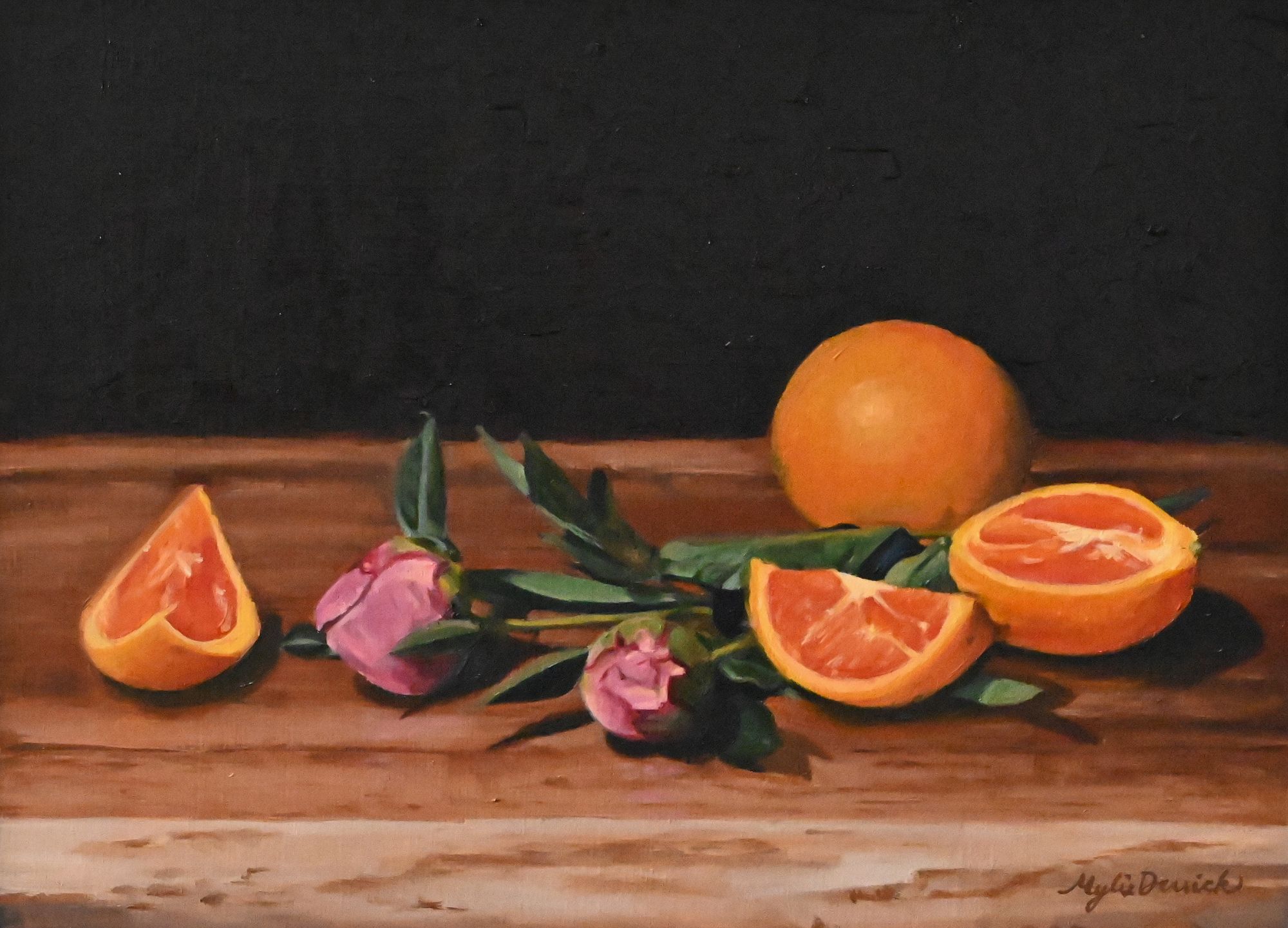 Oranges and Blooms by Mylie Jane Derrick