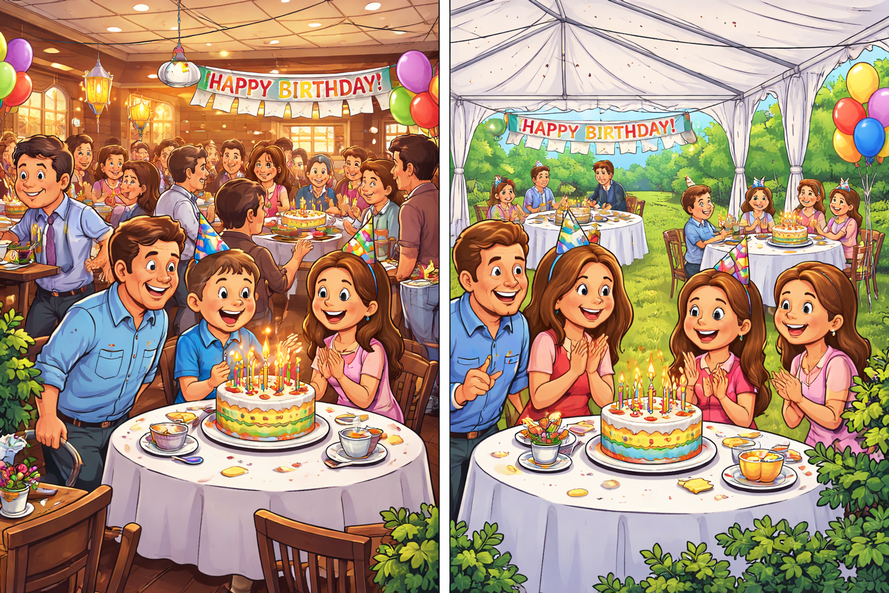 Celebrate under a tent.