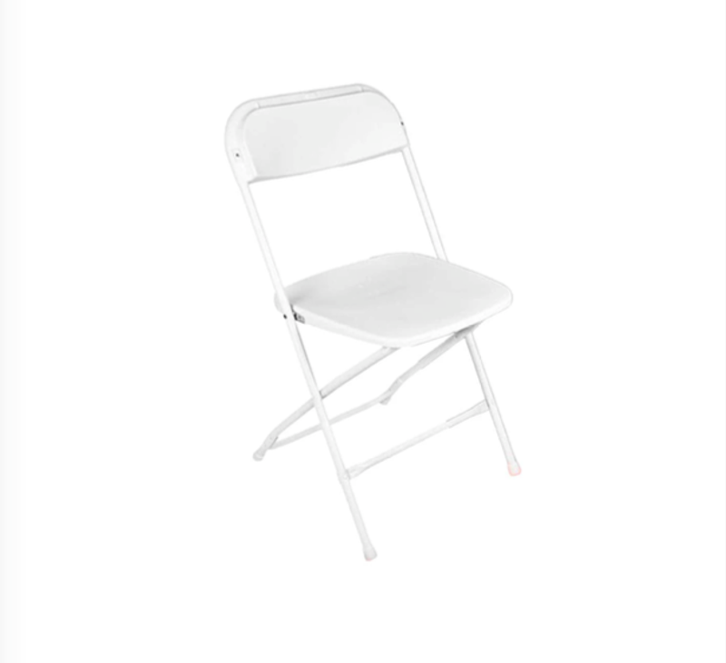 White Folding chair