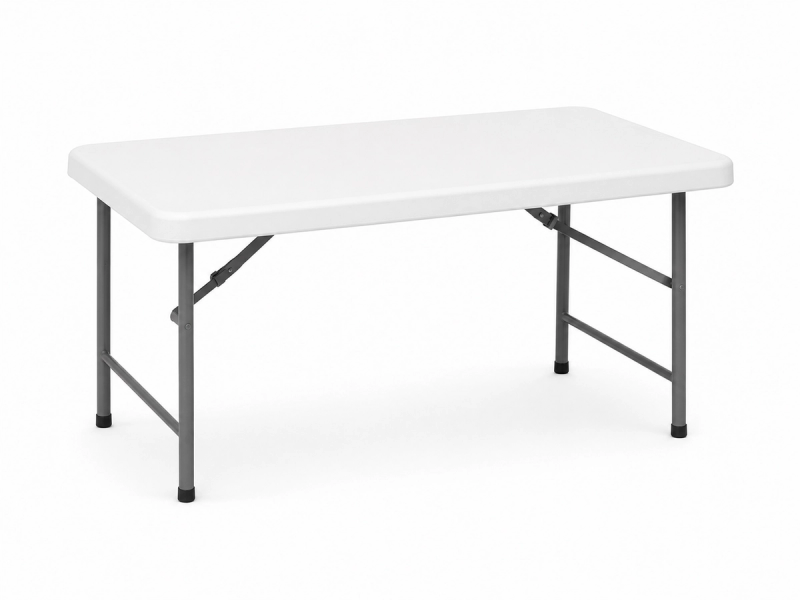 Adjustable White Folding Table (seats 6 children)