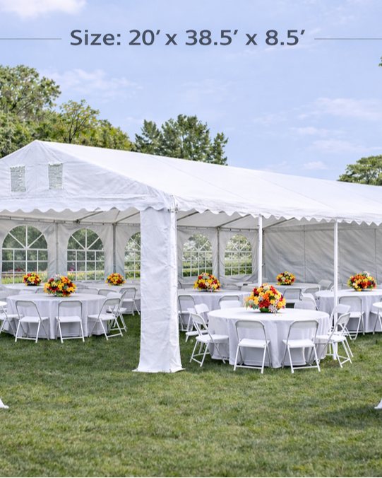 20 by 40 frame tent for large party rental package
