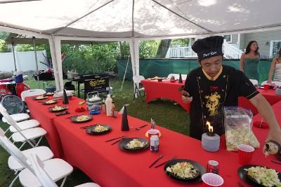 Hibachi Backyard Party
