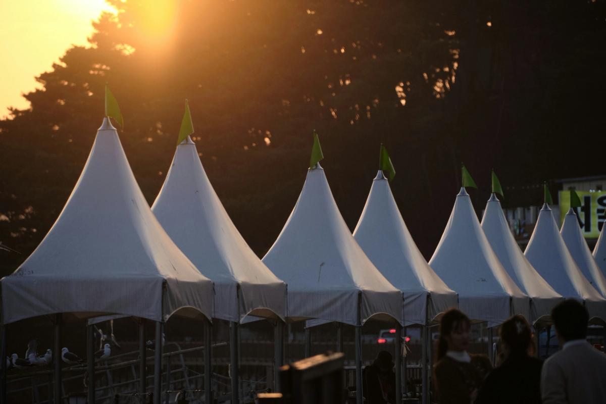tents outside