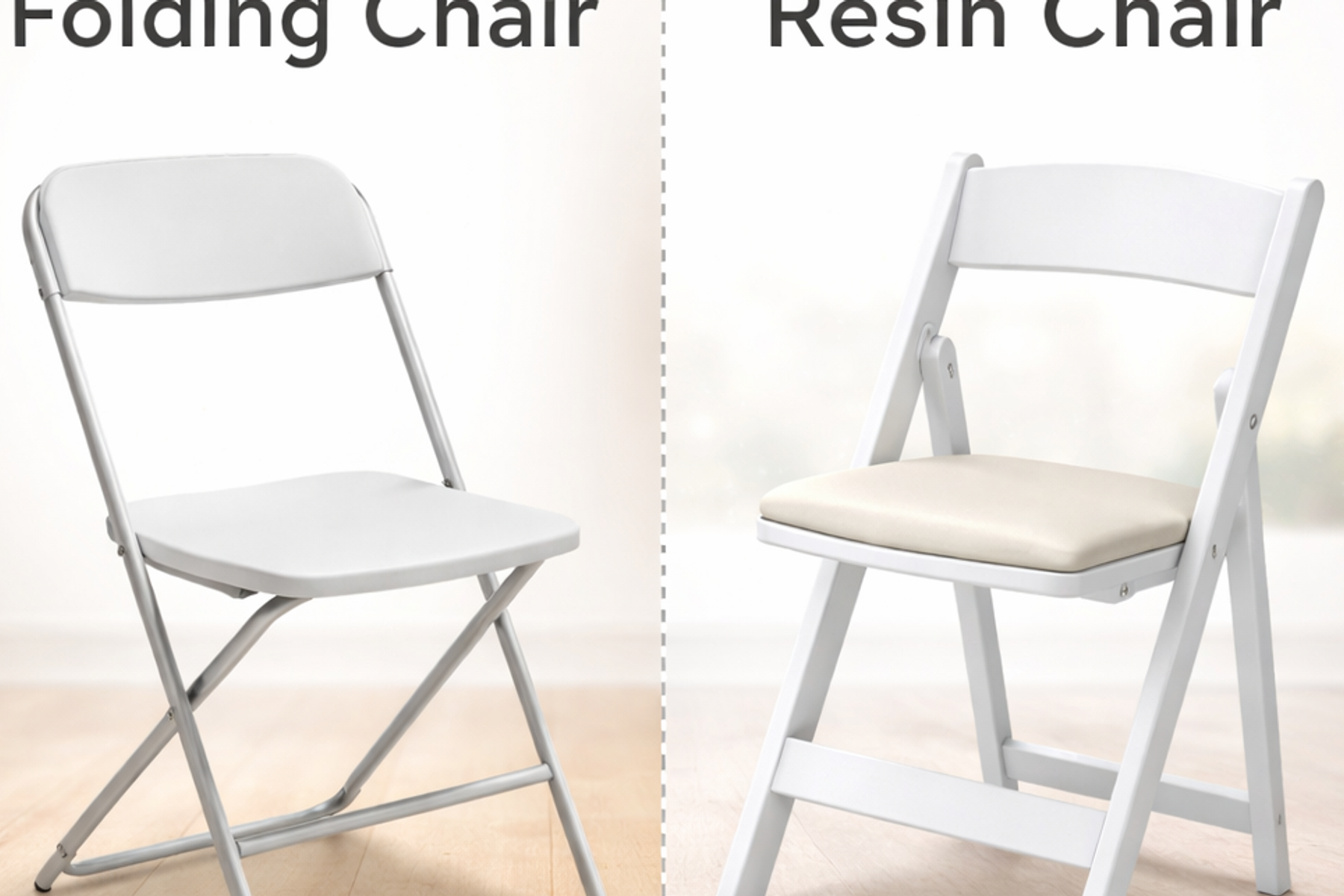 Plastic Folding Chair v Padded Resin Chair