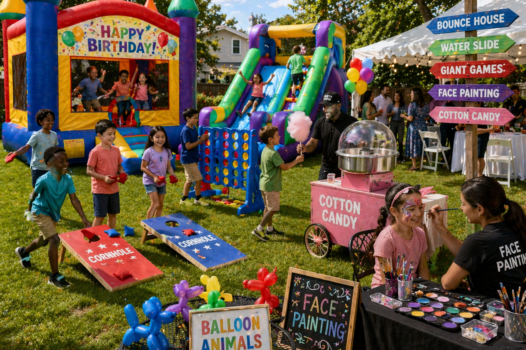 Backyard party planning