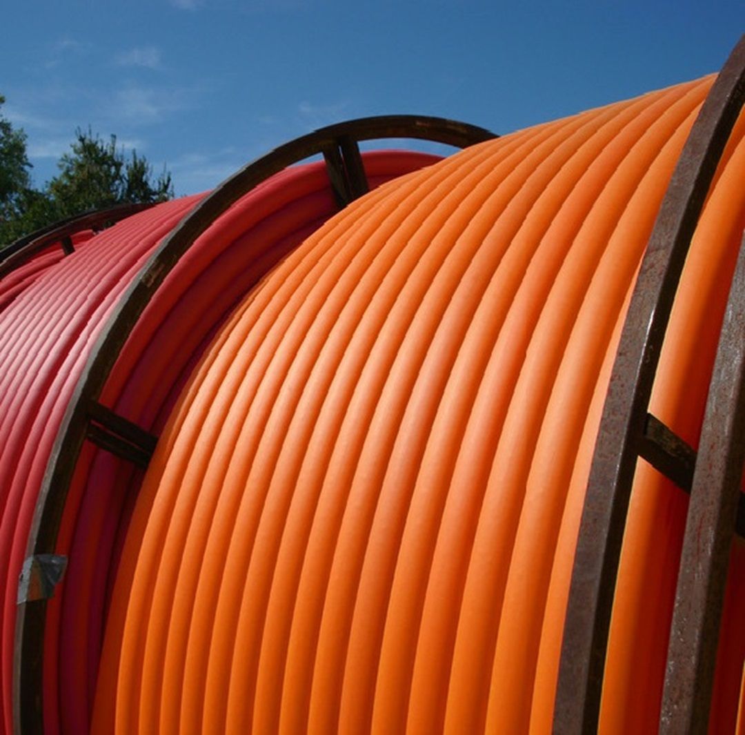 Rolls of HDPE pipe up to 6”