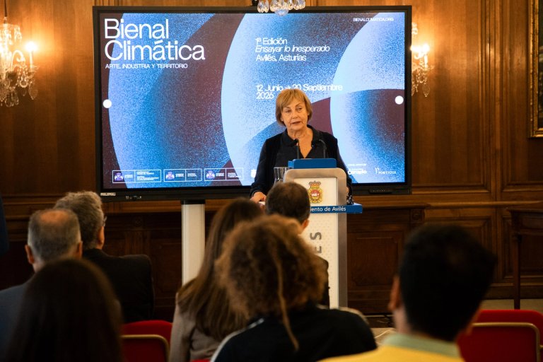 Rueda de prensa - Cierre Bienal Climática 2026, Mariví Monteserín, Alcaldesa de Avilés- Creditos- Nico Rodríguez-4