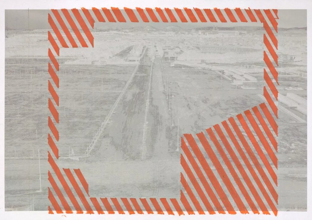 Naiza Khan_Study to find a geometry. no.2, Mixed media, 21 x 30 cm, 2024