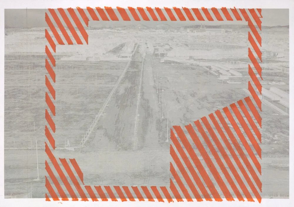 Naiza Khan_Study to find a geometry. no.2, Mixed media, 21 x 30 cm, 2024