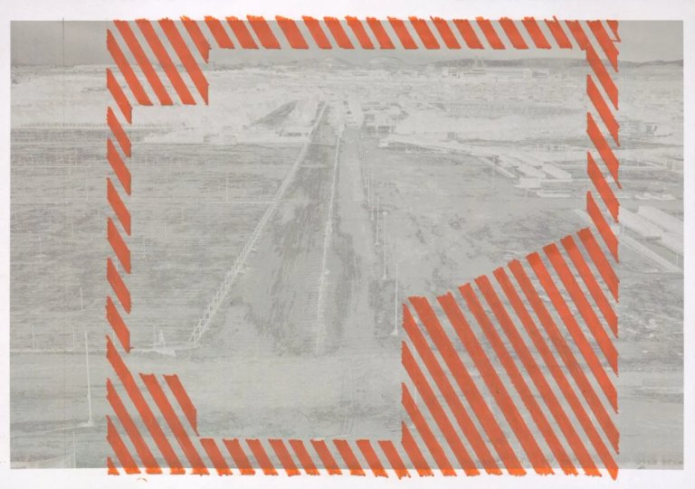 Naiza Khan_Study to find a geometry. no.2, Mixed media, 21 x 30 cm, 2024